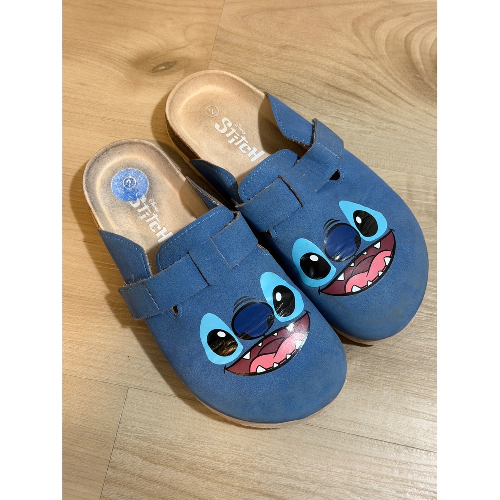 Disney Stitch Clogs Blue 2 Kids Lilo & Stitch Character Slip On Shoes Unisex